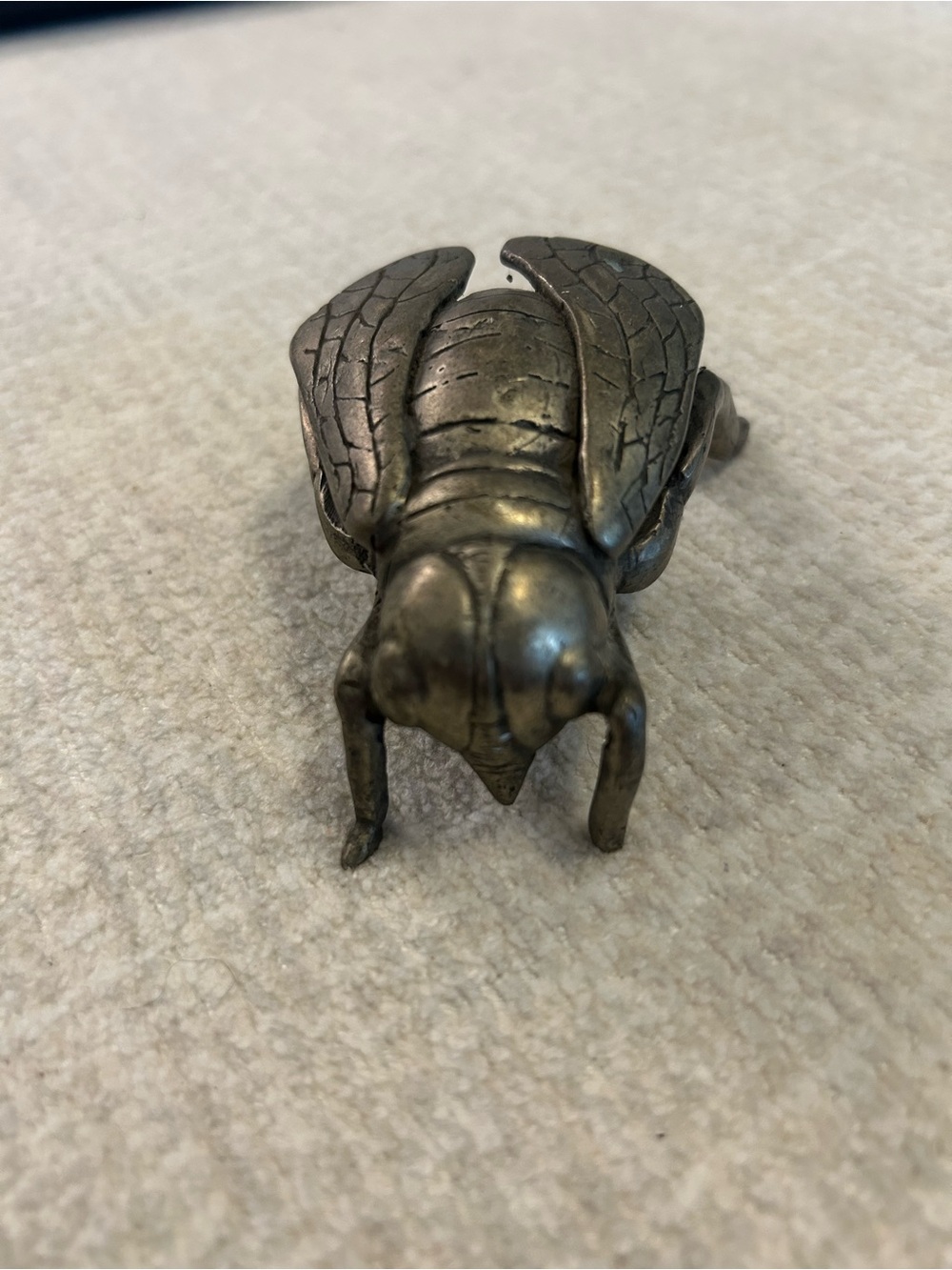 Metal Cicada Figurine - Brass Finish made in Indonesia